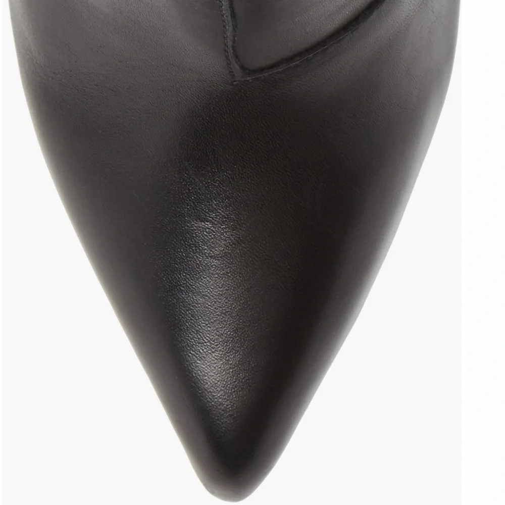 Tony Bianco Black Pointed Stiletto Ankle Boots